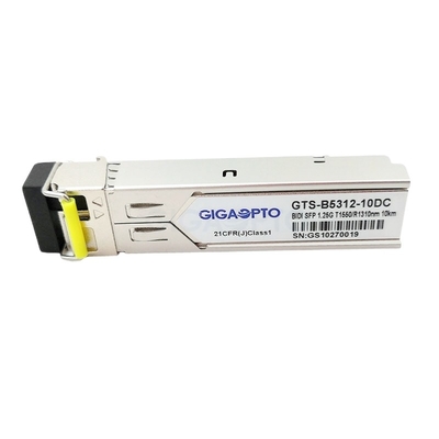 TX1550nm RX1310nm Cisco 1000BASE-BX SFP Transceiver Module 10km For SMF GLC-BX-10D