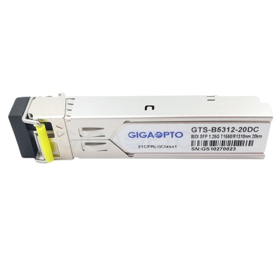 1000BASE-BX Cisco SFP Transceiver TX1550nm / RX1310nm 20km SMF GLC-BX-20D