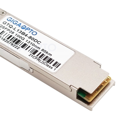 1310nm LAN WDM QSFP28 100GBASE-ZR4 Optical Transceiver For Cisco QSFP-100G-ZR4-S
