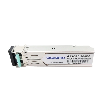 1270-1610nm 1000BASE-CWDM SFP Transceiver SMF 20km For Cisco CWDM-SFP-xxxx-20