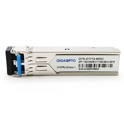 100GHz Cisco DWDM-SFP Compatible 1G DWDM SFP ZX Transceiver 80km