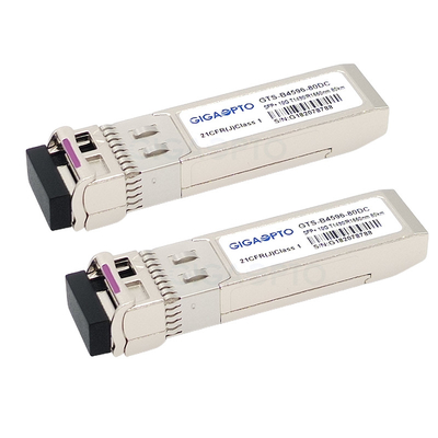 10Gbps Cisco Compatible Transceivers 1490nm TX / 1550nm SFP-10G-BX80U
