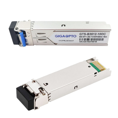 T1310nm / R1550nm Cisco GLC-BX-10U Compatible SFP BIDI Transceiver 10km